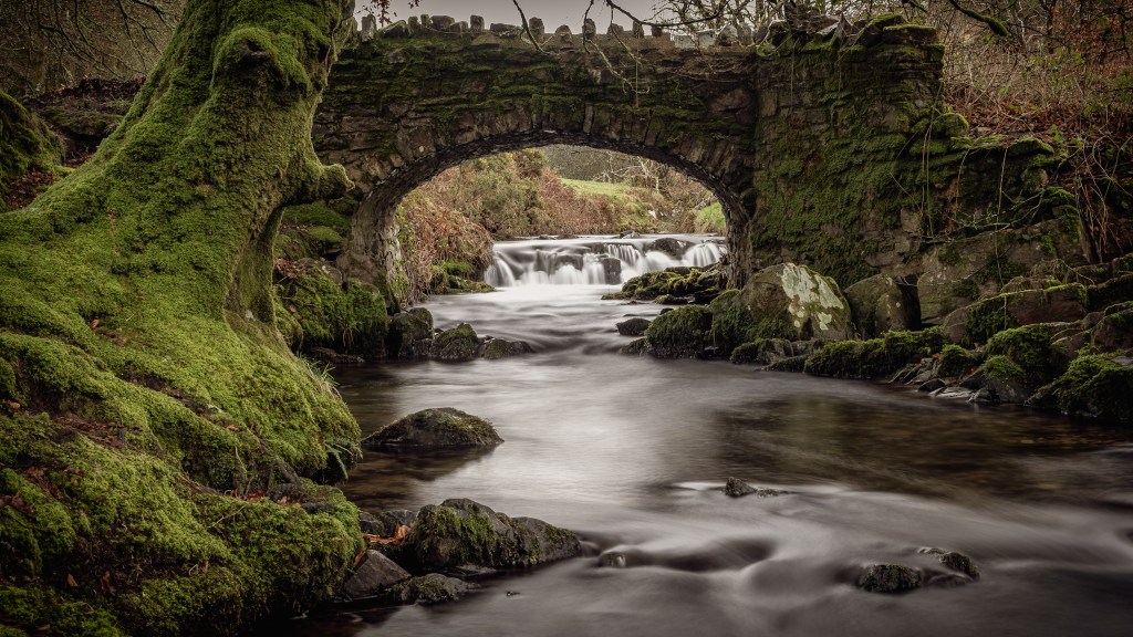 A Wet Hour at Robbers Bridge, Exmoor National&nbsp;Park