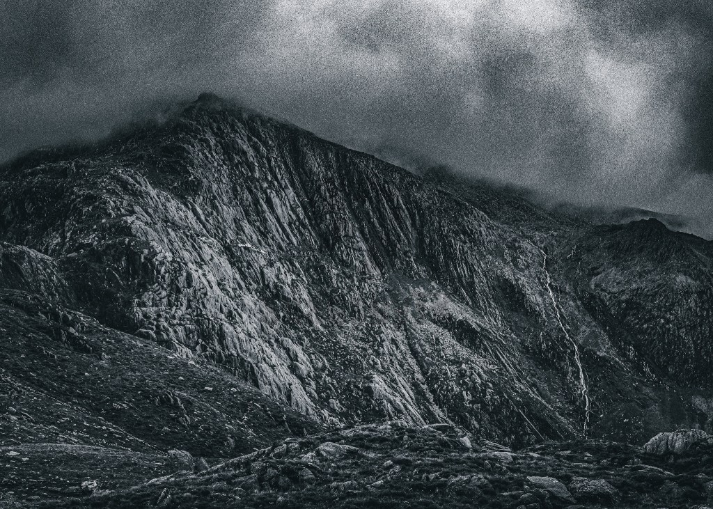 Mountain landscape photographed on Kentmere Pan 400